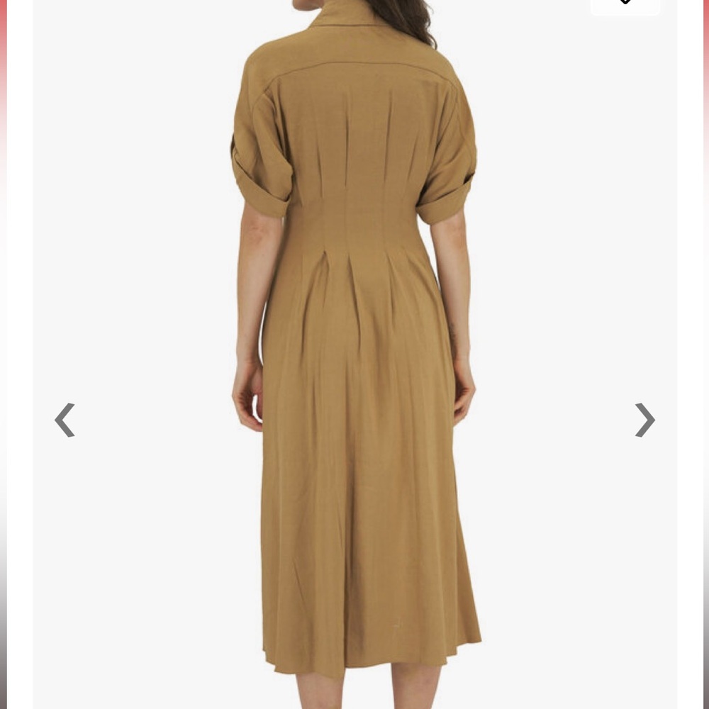 Veronica Beard Adavi Dress Khaki Sz 4 - Picture 2 of 7